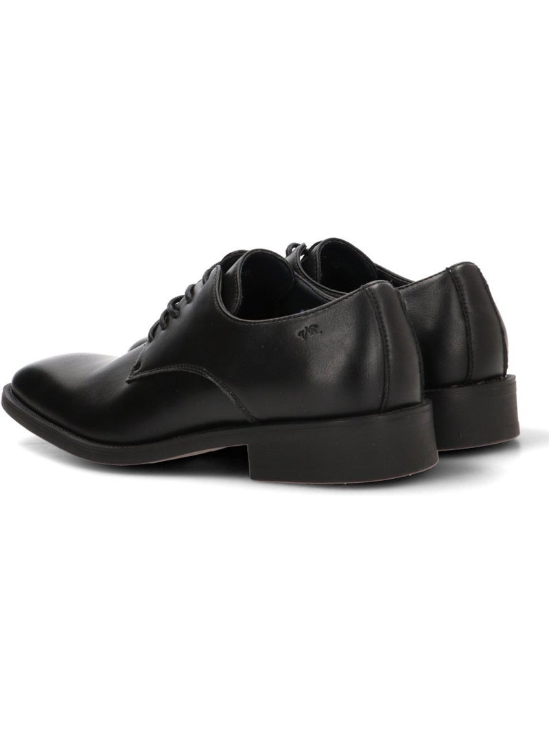 Bluchers vestir hombre suela plana - luna collection Negro - Kiabi