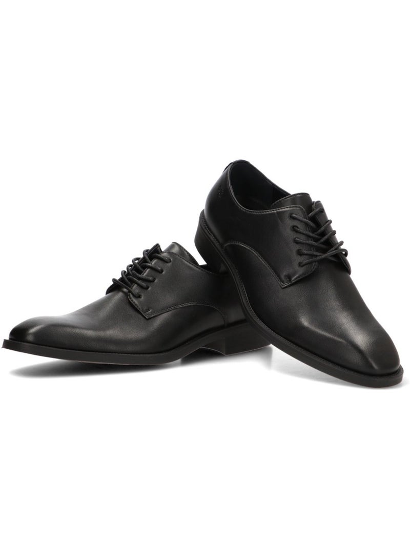 Bluchers vestir hombre suela plana - luna collection Negro - Kiabi