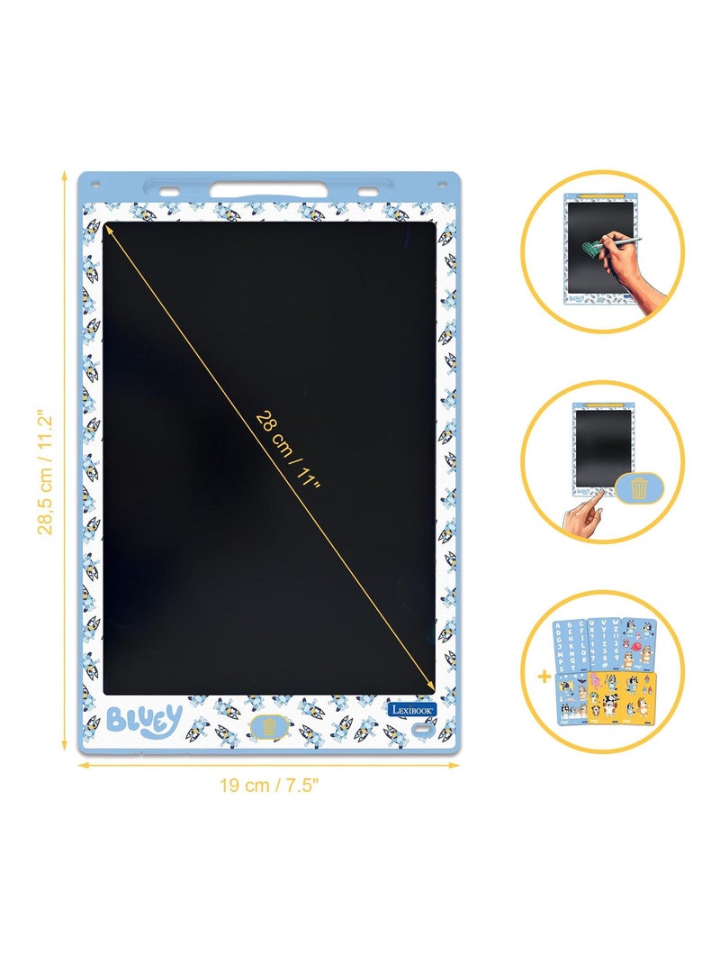 Bluey 11'' tableta de tinta electrónica multicolor para aprender a dibuTarro con plantillas N/D - Kiabi