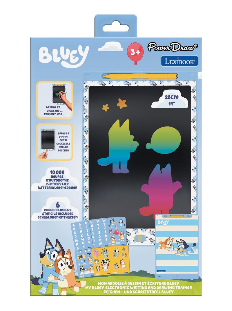 Bluey 11'' tableta de tinta electrónica multicolor para aprender a dibuTarro con plantillas N/D - Kiabi