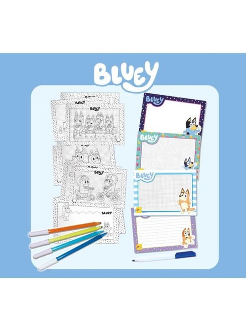Bluey escuela de dibujo bluey con personajes para colorear - Kiabi