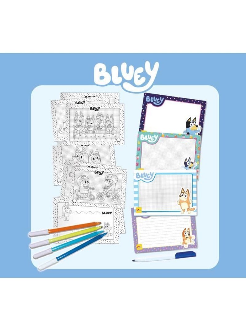 Bluey escuela de dibujo bluey con personajes para colorear N/D - Kiabi
