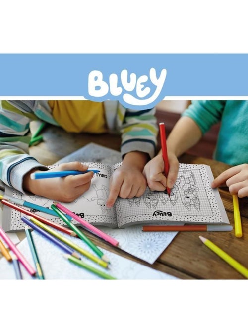 Bluey escuela de dibujo bluey con personajes para colorear - Kiabi