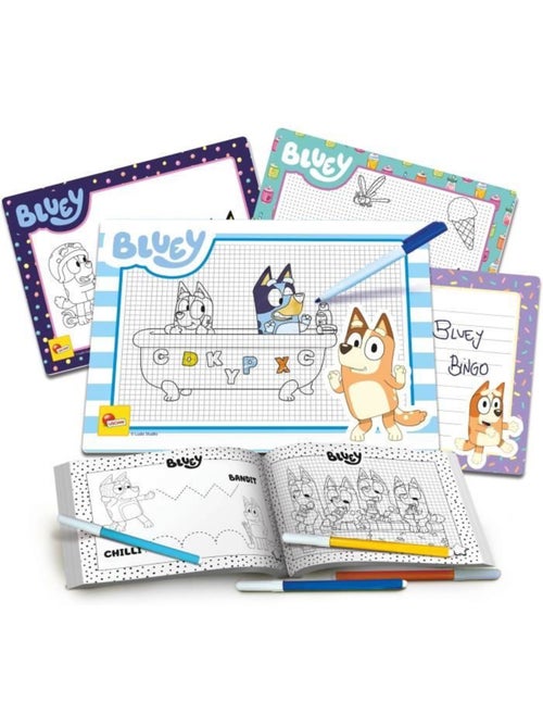 Bluey escuela de dibujo bluey con personajes para colorear - Kiabi