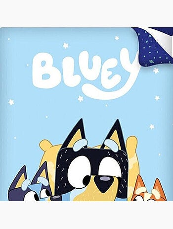 Bluey, juego de sabanas infantil estampado reversible 100% algodón, BINGO