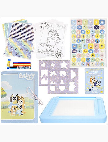 Bluey mesa de dibujo con luz y accesorios + 3 años