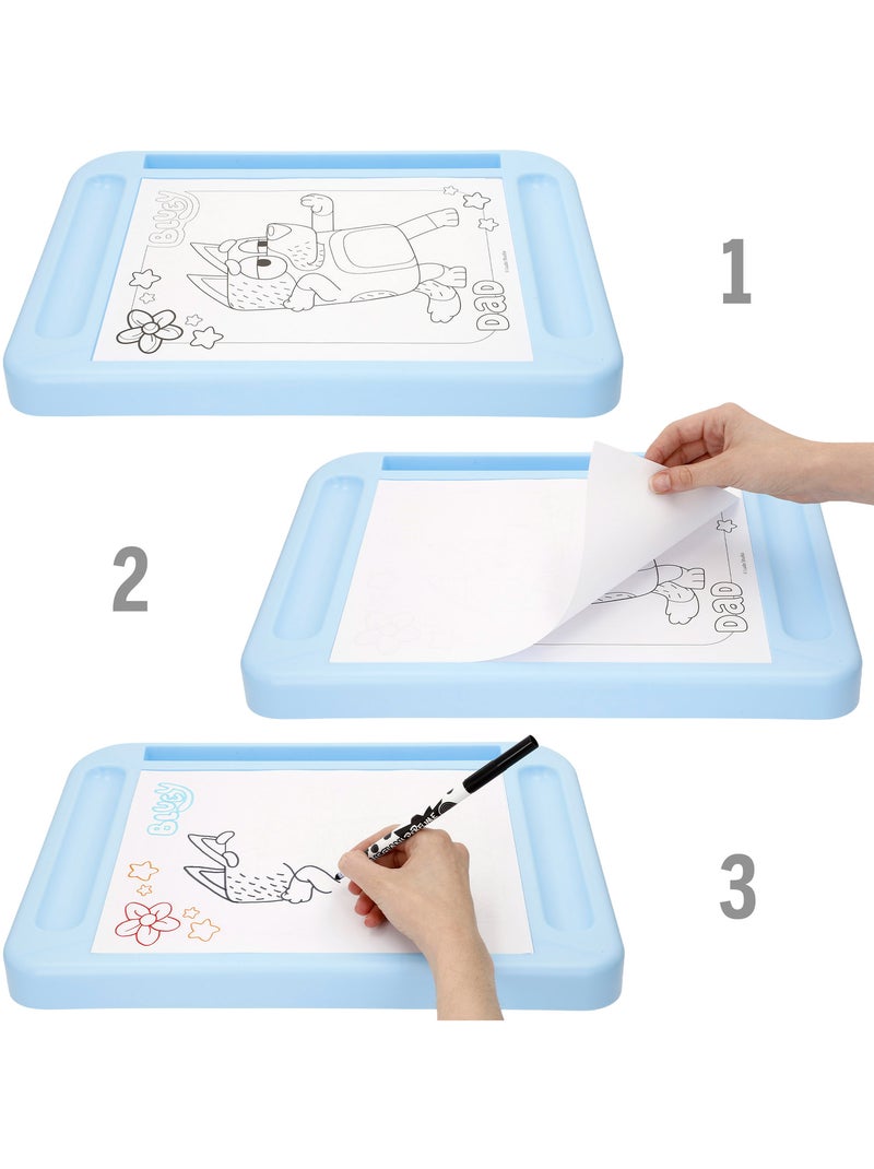 Bluey mesa de dibujo con luz y accesorios + 3 años N/D - Kiabi