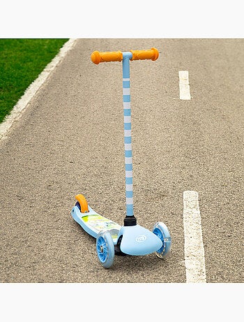 Bluey patinete 3 ruedas 55x23x68 cm máx. 20 kg con luces y freno