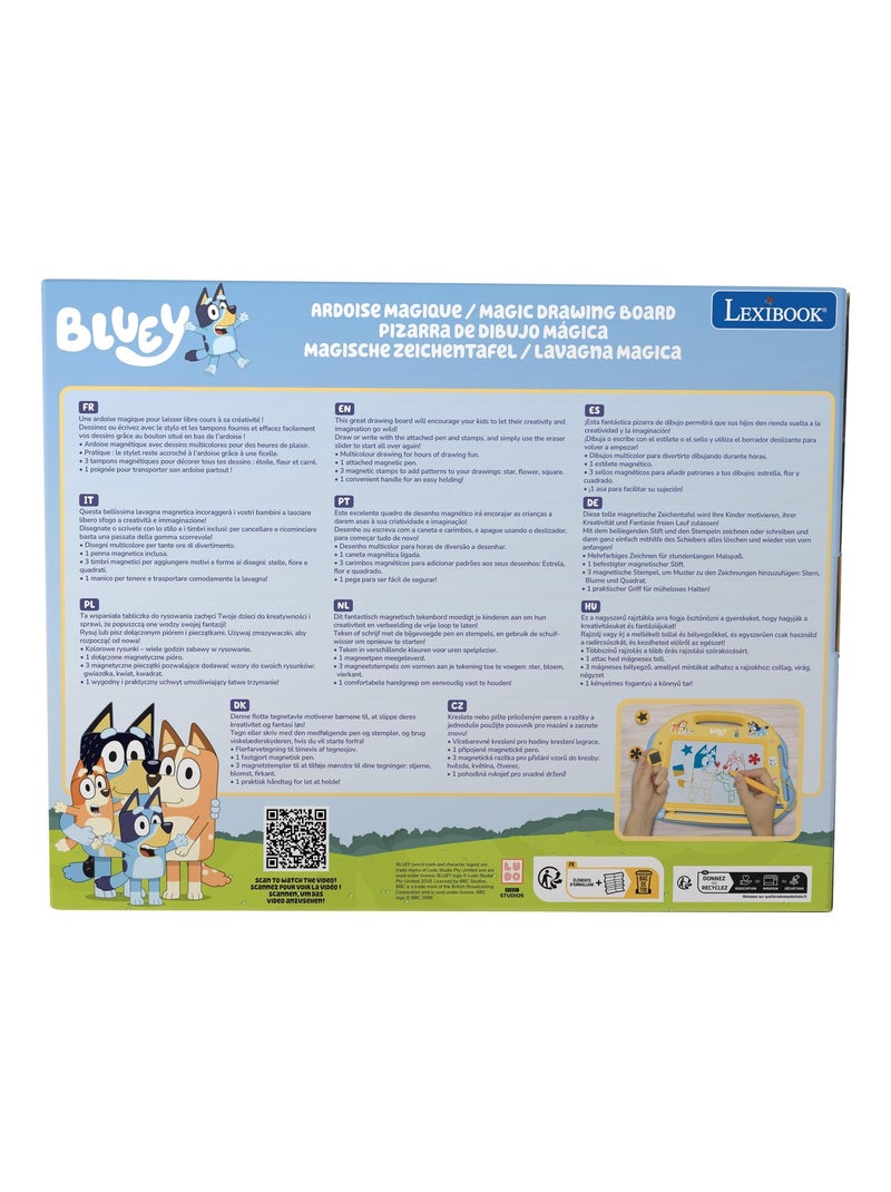 Bluey Tablero de dibujo magnético multicolor con accesorios Formato A5 N/D - Kiabi