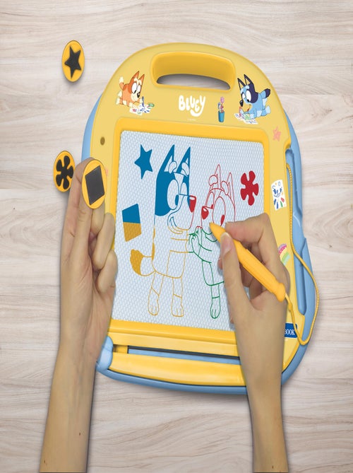 Bluey Tablero de dibujo magnético multicolor con accesorios Formato A5 - Kiabi