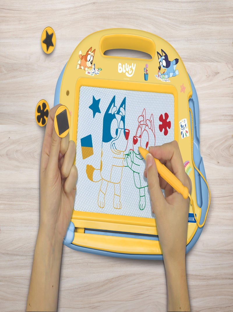 Bluey Tablero de dibujo magnético multicolor con accesorios Formato A5 N/D - Kiabi