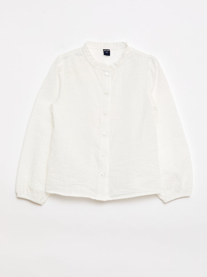 Blusa - colección fácil de poner Blanco - Kiabi