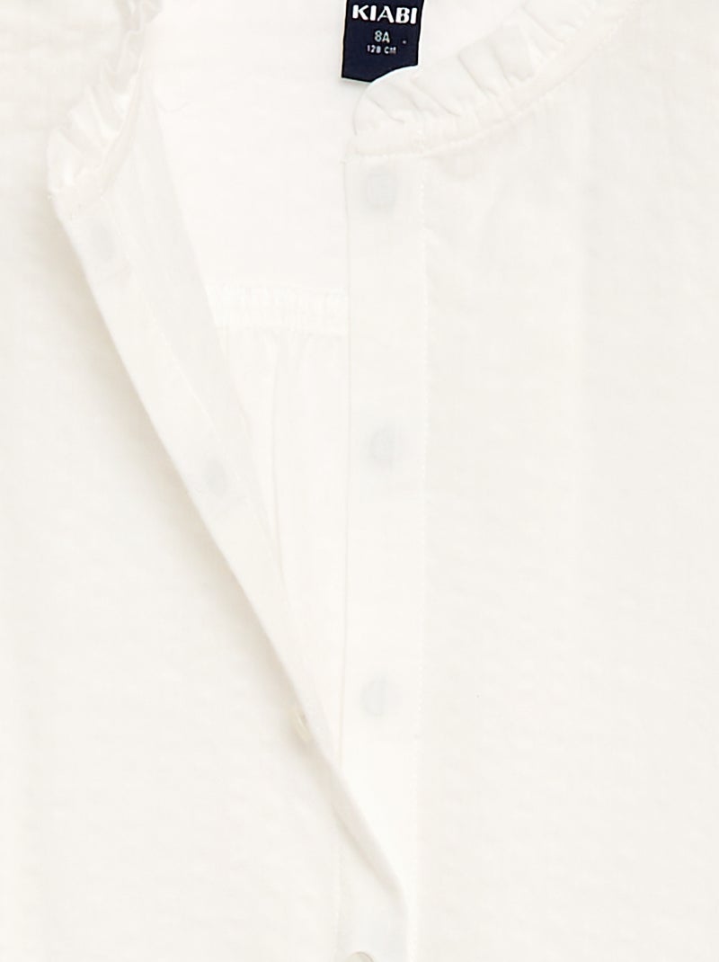 Blusa - colección fácil de poner Blanco - Kiabi