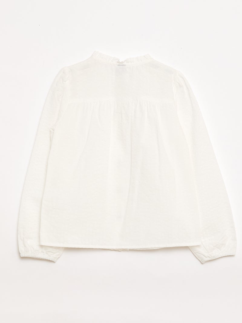 Blusa - colección fácil de poner Blanco - Kiabi