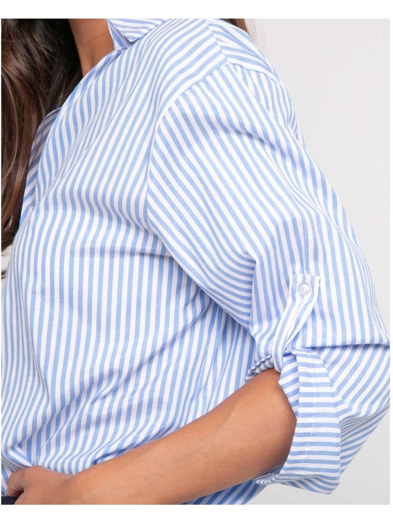 Blusa a rayas OVANE Azul - Kiabi