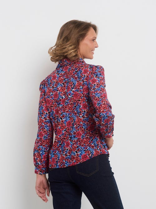 Blusa abotonada con hilo brillante - AFIBEL - Kiabi