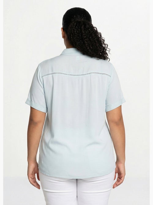 Blusa abotonada encaje y calado - Afibel - Kiabi