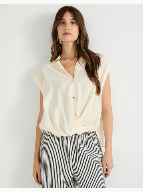 Blusa anudada de mujer, MO Fashion - Kiabi Blusa anudada de mujer, MO Fashion - Kiabi
