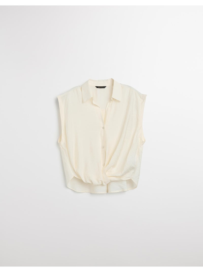 Blusa anudada de mujer, MO Fashion Crudo - Kiabi