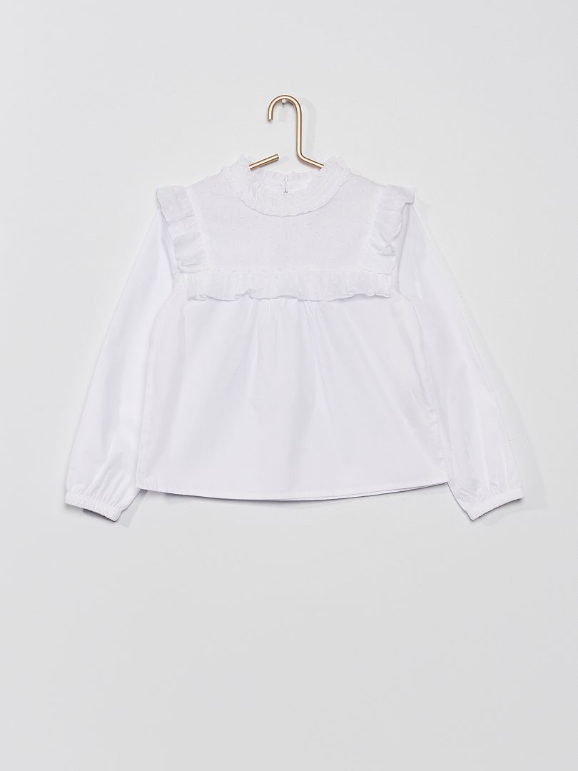 Blusa blanca de fantasía BLANCO - Kiabi - 7.00€