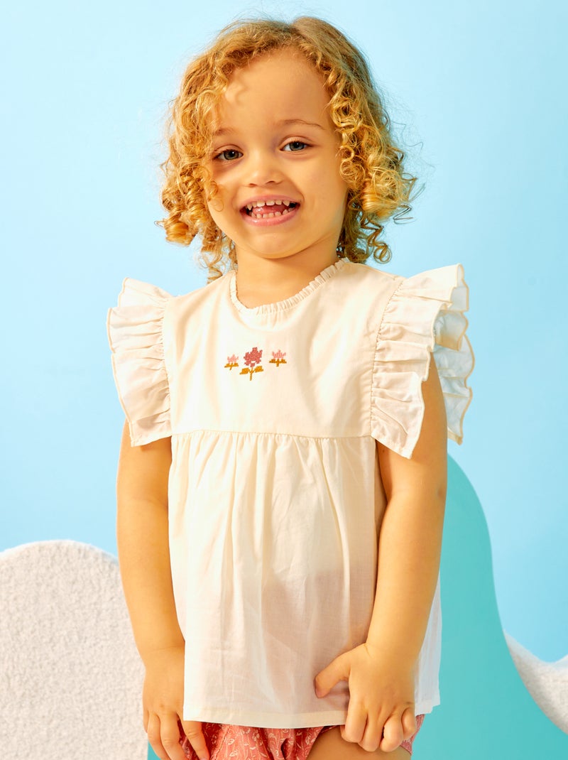 Blusa body sin mangas BLANCO - Kiabi
