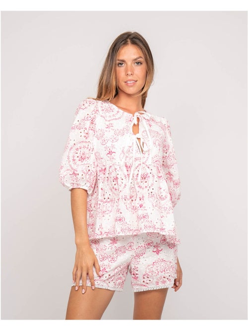 Blusa bordada OCTANA - Kiabi