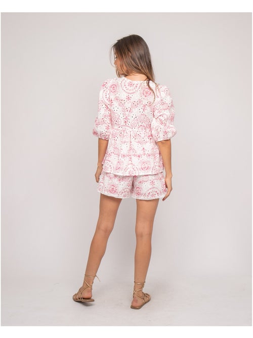 Blusa bordada OCTANA - Kiabi