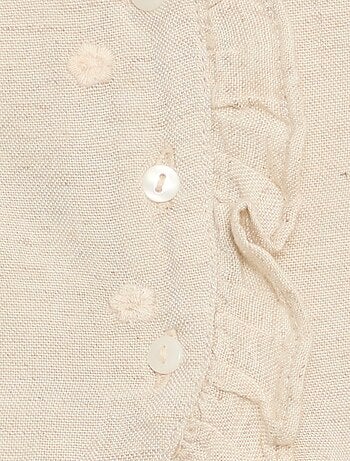 Blusa bordada sin mangas