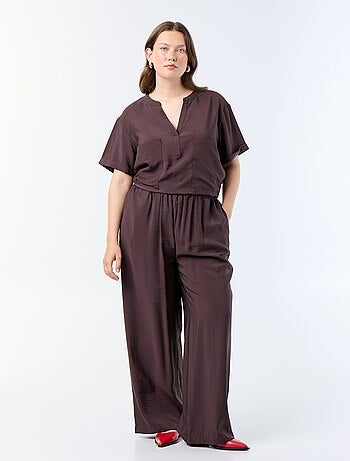Blusa caftán de viscosa fluida