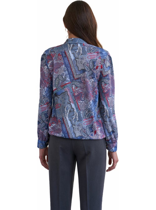Blusa-chaqueta de punto estampado - Afibel - Kiabi