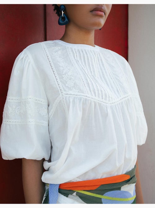 Blusa con bordado, mo fashion - Kiabi