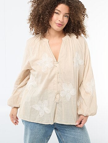 Blusa con bordados