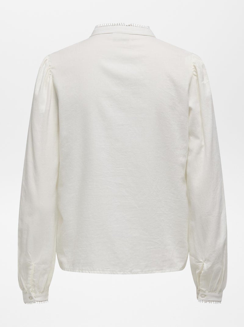 Blusa con bordados 'JDY' BEIGE - Kiabi
