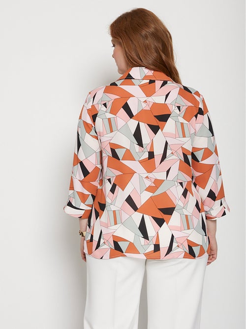 Blusa con botones y estampado gráfico - AFIBEL - Kiabi