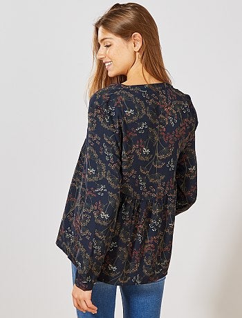 Blusa con corte babydoll - Kiabi