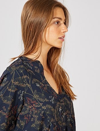 Blusa con corte babydoll - Kiabi