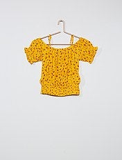 camisa blanca niña kiabi