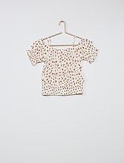 camisa blanca niña kiabi