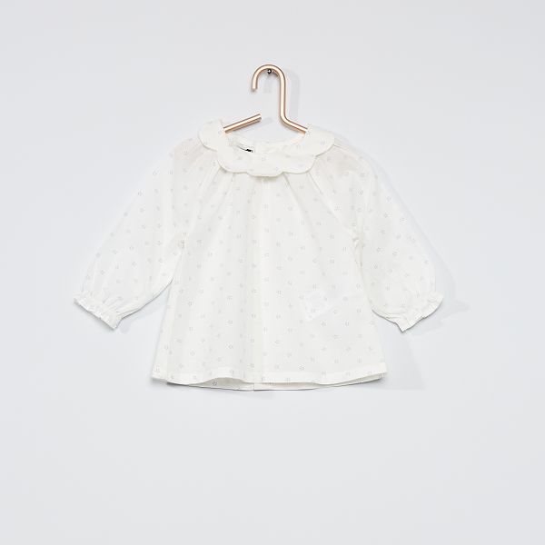 kiabi camisa blanca niña