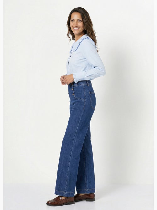 Blusa con cuello Peter Pan plisado - AFIBEL - Kiabi