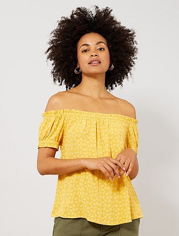 Blusa con escote 'bardot' - Kiabi