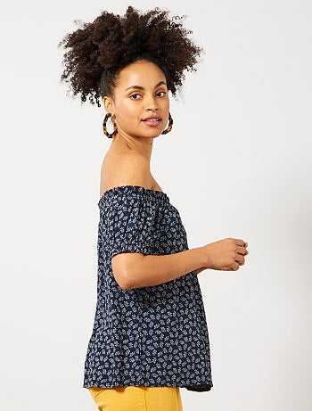 Blusa con escote 'bardot' - Kiabi