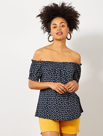 Blusa con escote 'bardot' - Kiabi