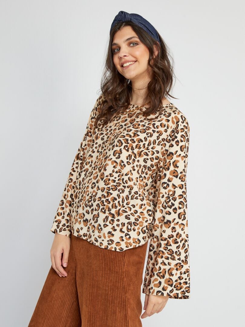 Blusa con estampado de 'leopardo 'JDY' leopardo - Kiabi