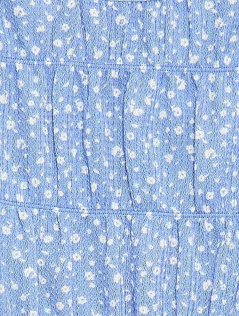 Blusa con estampado en punto crepé