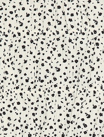 Blusa con estampado en punto crepé