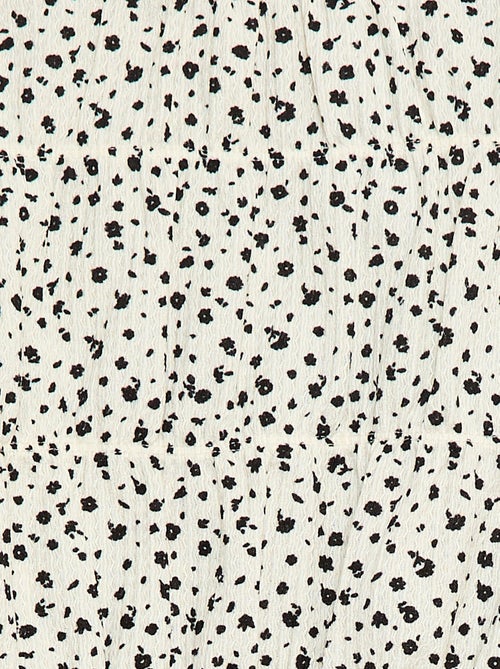 Blusa con estampado en punto crepé - Kiabi