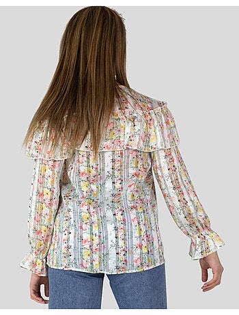 blusa con estampado floral Kebello