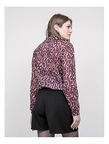 Blusa con estampado leopardo ONESINE