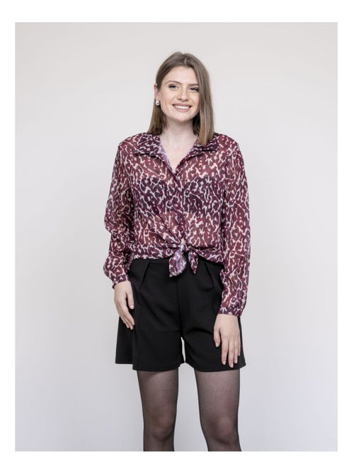 Blusa con estampado leopardo ONESINE - Kiabi